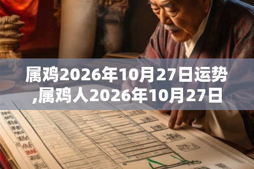 属鸡2026年10月27日运势,属鸡人2026年10月27日财运,生肖鸡2026年10月27日运势 属鸡2026年10月27日运势,属鸡人2026年10月27日财运,生肖鸡2026年10月27日运势