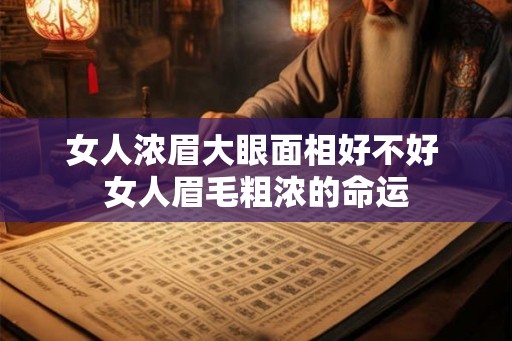 女人浓眉大眼面相好不好 女人眉毛粗浓的命运
