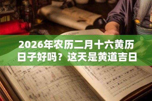 2026年农历二月十六黄历日子好吗？这天是黄道吉日吗？