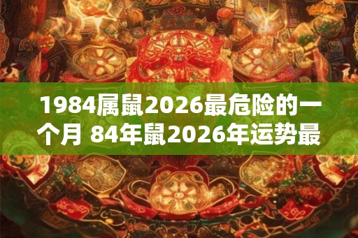 1984属鼠2026最危险的一个月 84年鼠2026年运势最差的月份