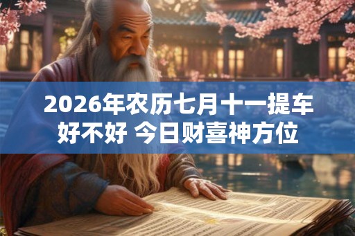 2026年农历七月十一提车好不好 今日财喜神方位 2026年农历七月十一提车好不好 今日财喜神方位