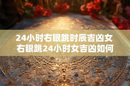 24小时右眼跳时辰吉凶女 右眼跳24小时女吉凶如何