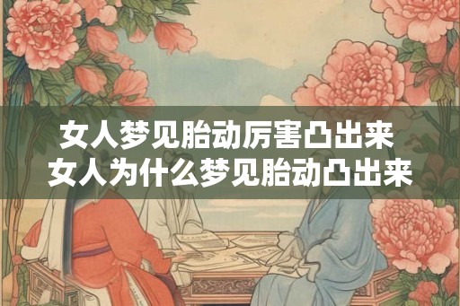 女人梦见胎动厉害凸出来 女人为什么梦见胎动凸出来