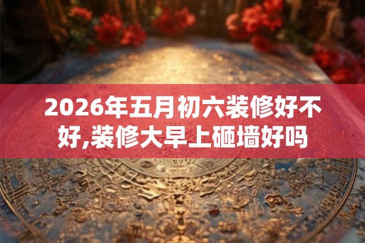 2026年五月初六装修好不好,装修大早上砸墙好吗 2026年五月初六装修好不好,装修大早上砸墙好吗