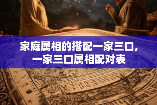 家庭属相的搭配一家三口,一家三口属相配对表 家庭属相的搭配一家三口,一家三口属相配对表