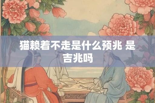 猫赖着不走是什么预兆 是吉兆吗