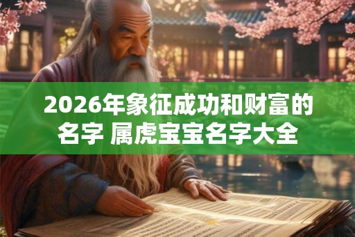 2026年象征成功和财富的名字 属虎宝宝名字大全