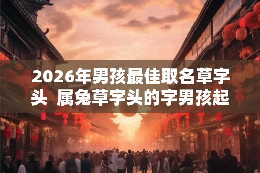 2026年男孩最佳取名草字头  属兔草字头的字男孩起名字