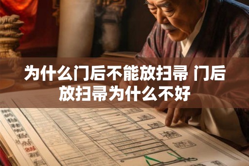 为什么门后不能放扫帚 门后放扫帚为什么不好