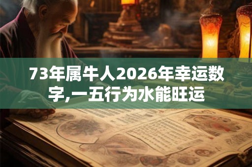 73年属牛人2026年幸运数字,一五行为水能旺运