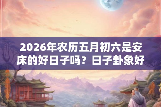 2026年农历五月初六是安床的好日子吗？日子卦象好不好？