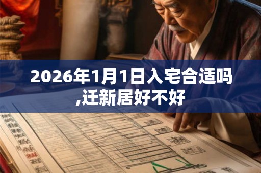 2026年1月1日入宅合适吗,迁新居好不好