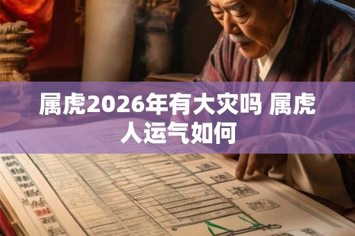 属虎2026年有大灾吗 属虎人运气如何