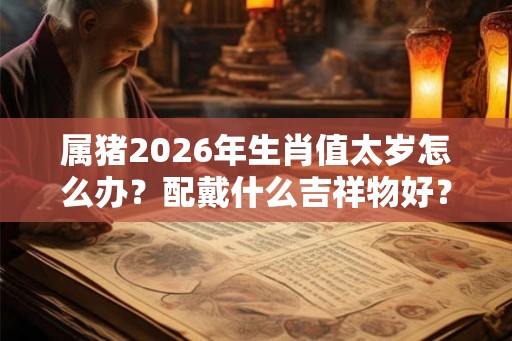 属猪2026年生肖值太岁怎么办？配戴什么吉祥物好？