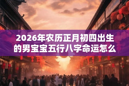 2026年农历正月初四出生的男宝宝五行八字命运怎么样? 2026年农历正月初四出生的男宝宝五行八字命运怎么样?