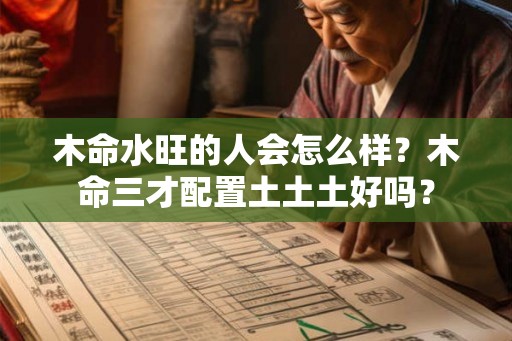 木命水旺的人会怎么样？木命三才配置土土土好吗？