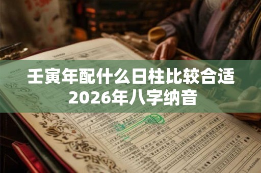 壬寅年配什么日柱比较合适 2026年八字纳音 壬寅年配什么日柱比较合适 2026年八字纳音