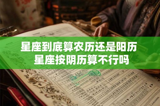 星座到底算农历还是阳历 星座按阴历算不行吗 星座到底算农历还是阳历 星座按阴历算不行吗