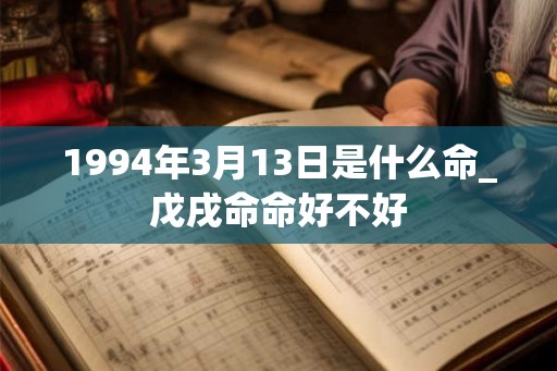 1994年3月13日是什么命_戊戌命命好不好