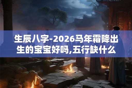 生辰八字-2026马年霜降出生的宝宝好吗,五行缺什么