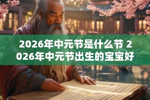 2026年中元节是什么节 2026年中元节出生的宝宝好不好