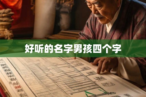 好听的名字男孩四个字
