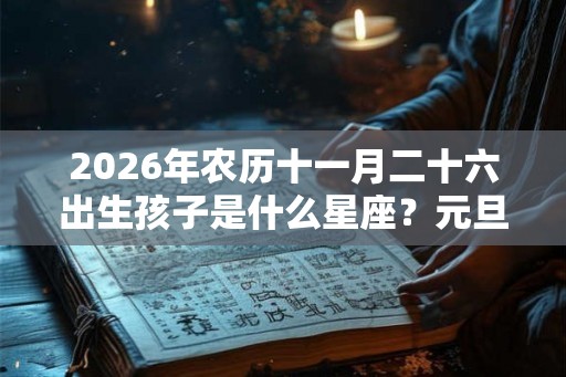 2026年农历十一月二十六出生孩子是什么星座？元旦出生的孩子好吗？
