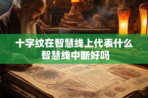 十字纹在智慧线上代表什么 智慧线中断好吗