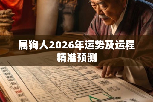 属狗人2026年运势及运程精准预测