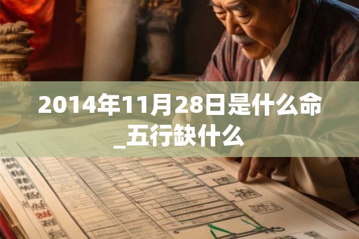 2014年11月28日是什么命_五行缺什么
