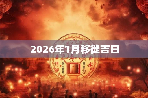 2026年1月移徙吉日