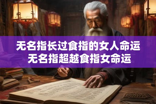 无名指长过食指的女人命运 无名指超越食指女命运