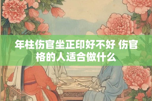 年柱伤官坐正印好不好 伤官格的人适合做什么 年柱伤官坐正印好不好 伤官格的人适合做什么