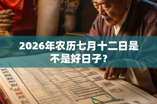 2026年农历七月十二日是不是好日子? 2026年农历七月十二日是不是好日子?