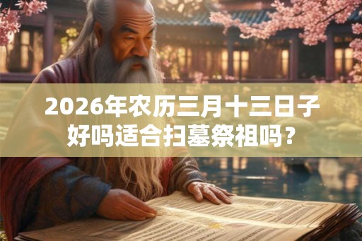 2026年农历三月十三日子好吗适合扫墓祭祖吗？