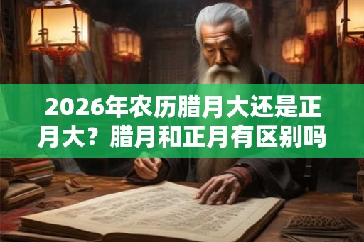 2026年农历腊月大还是正月大？腊月和正月有区别吗？