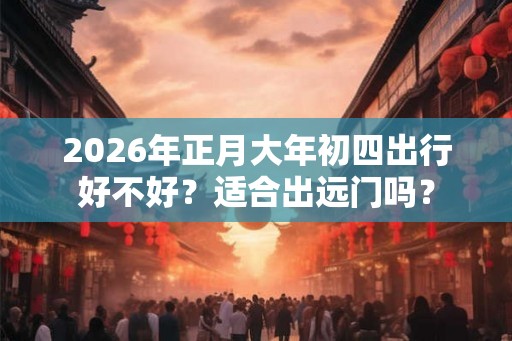 2026年正月大年初四出行好不好?适合出远门吗? 2026年正月大年初四出行好不好?适合出远门吗?