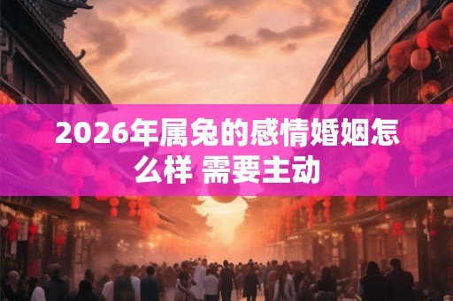 2026年属兔的感情婚姻怎么样 需要主动 2026年属兔的感情婚姻怎么样 需要主动