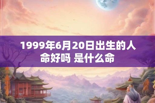 1999年6月20日出生的人命好吗 是什么命