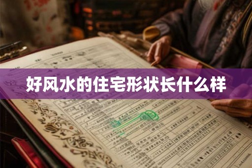 好风水的住宅形状长什么样