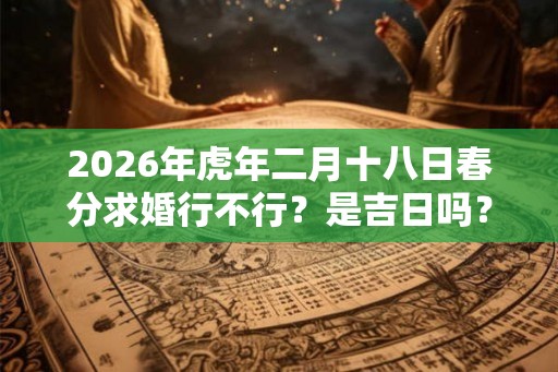 2026年虎年二月十八日春分求婚行不行？是吉日吗？