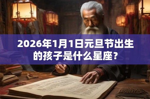 2026年1月1日元旦节出生的孩子是什么星座？