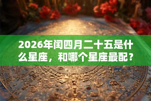 2026年闰四月二十五是什么星座,和哪个星座最配? 2026年闰四月二十五是什么星座,和哪个星座最配?