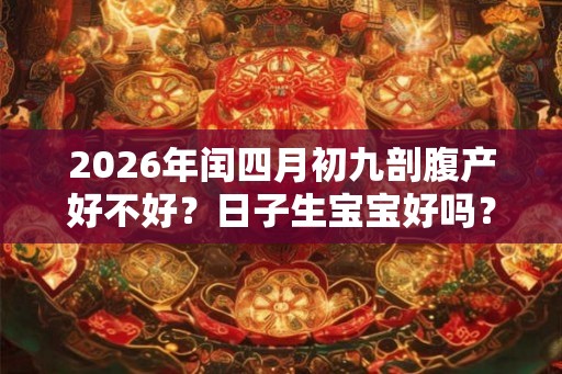 2026年闰四月初九剖腹产好不好?日子生宝宝好吗? 2026年闰四月初九剖腹产好不好?日子生宝宝好吗?