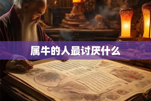 属牛的人最讨厌什么