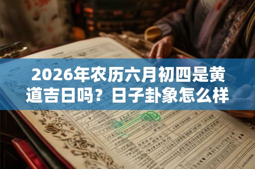 2026年农历六月初四是黄道吉日吗？日子卦象怎么样？