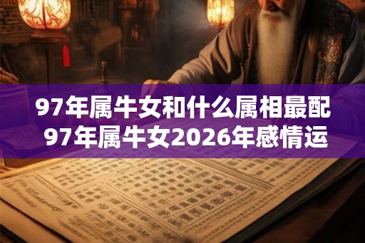 97年属牛女和什么属相最配 97年属牛女2026年感情运势 97年属牛女和什么属相最配 97年属牛女2026年感情运势