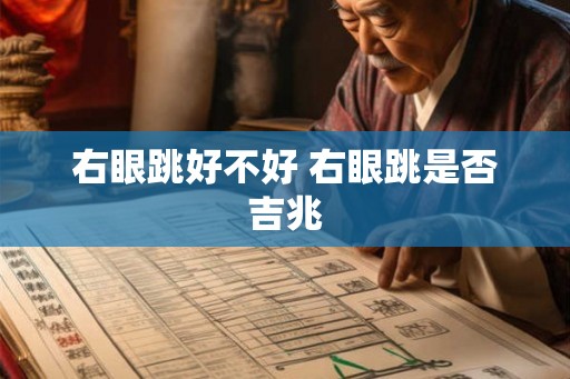 右眼跳好不好 右眼跳是否吉兆 右眼跳好不好 右眼跳是否吉兆