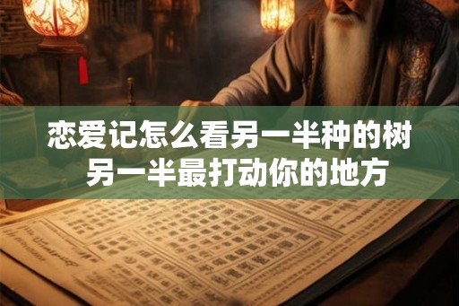 恋爱记怎么看另一半种的树 另一半最打动你的地方 恋爱记怎么看另一半种的树 另一半最打动你的地方
