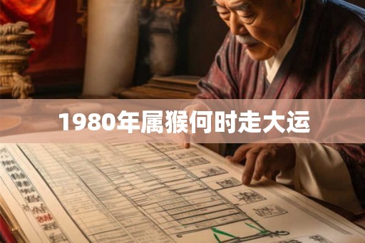 1980年属猴何时走大运